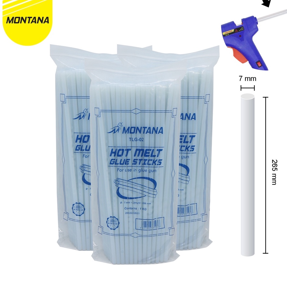 

DISKON!!!!!!!✅ MONTANA Glue Stick Refill / Lem Bakar / Isi Lem Tembak Montana TLG-02 / PAK