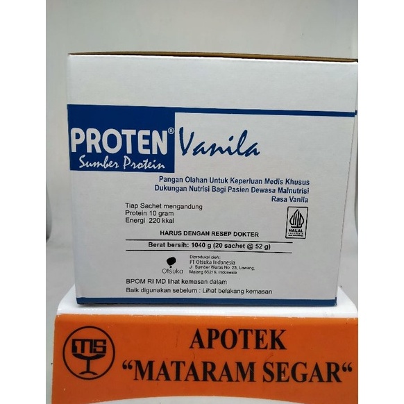

Best seller Proten Vanila dan Coklat per Box isi 20 sachet 72