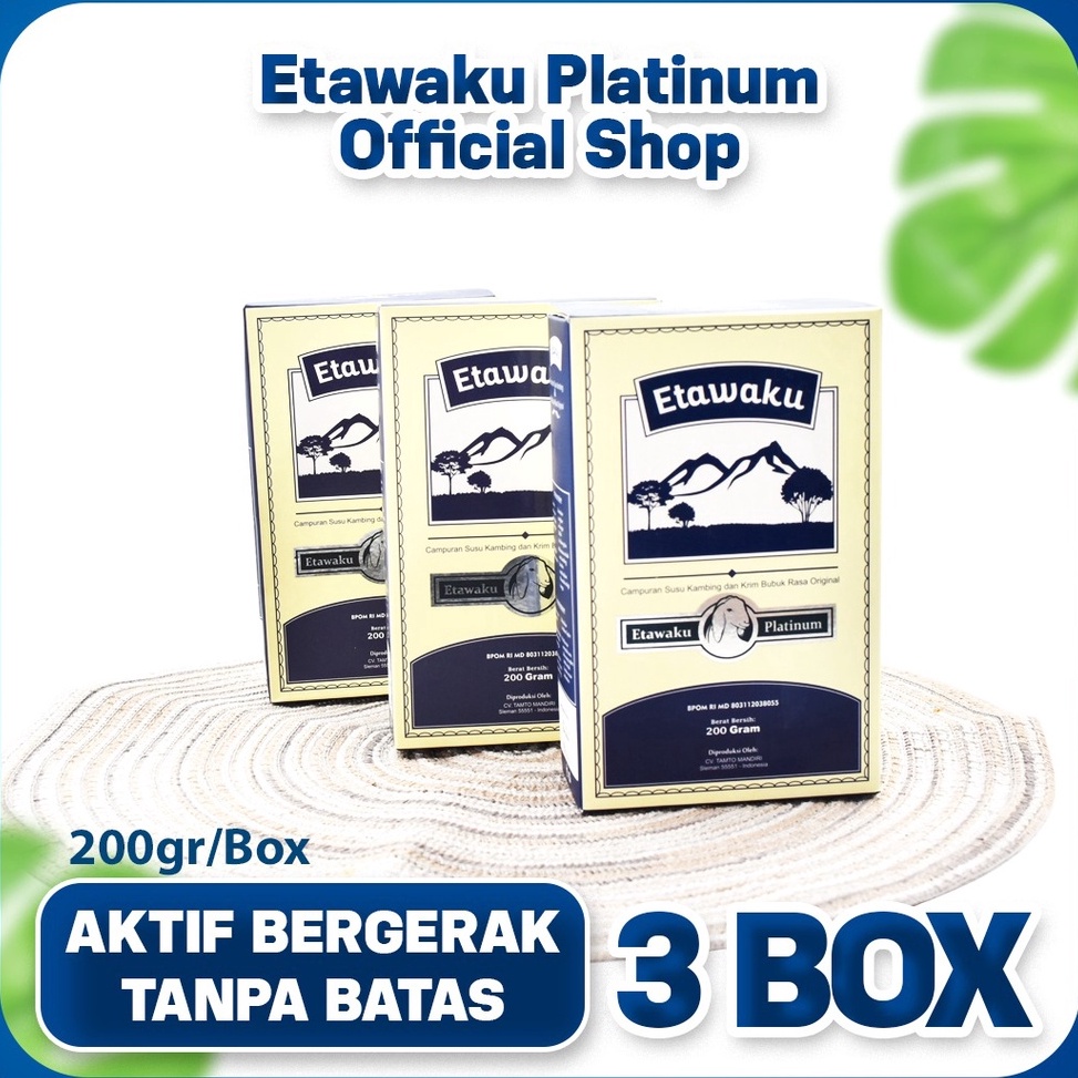 

(COD )NEW_PRODUCT Etawaku Susu Paket 3 Box - Susu Kambing Murni & Krimer Bubuk
