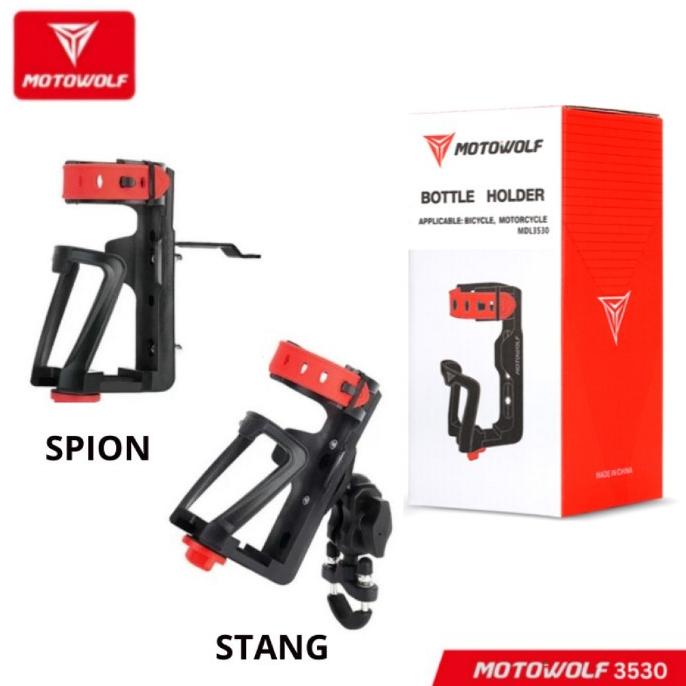 Holder Tempat Botol Minum Motor Motowolf Flexible Adventure Touring