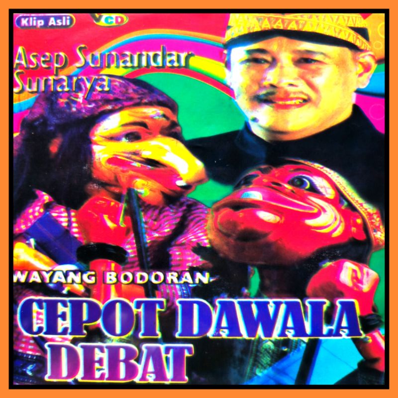 Kaset VCD Bodoran Sunda Wayang Golek Lakon Cepot Dawala Debat Pilihan Terbaik.