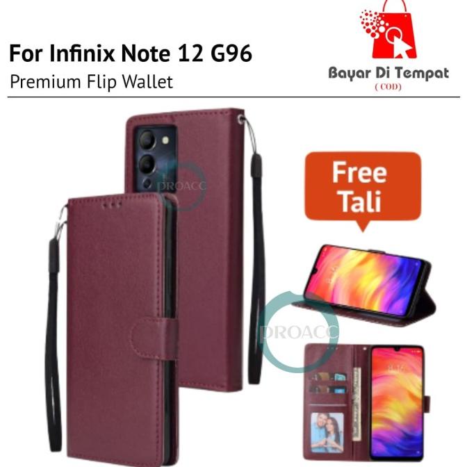 flip wallet INFINIX NOTE 12 G96 casing hp standing cover handphone