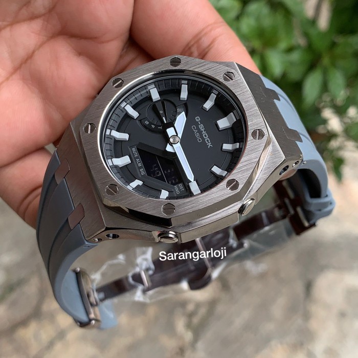 MUST HAVE!! JAM TANGAN GSHOCK GA2100 GA2110 1ADR ORIGINAL & GARANSI CUSTOM AP GREY TERMURAH