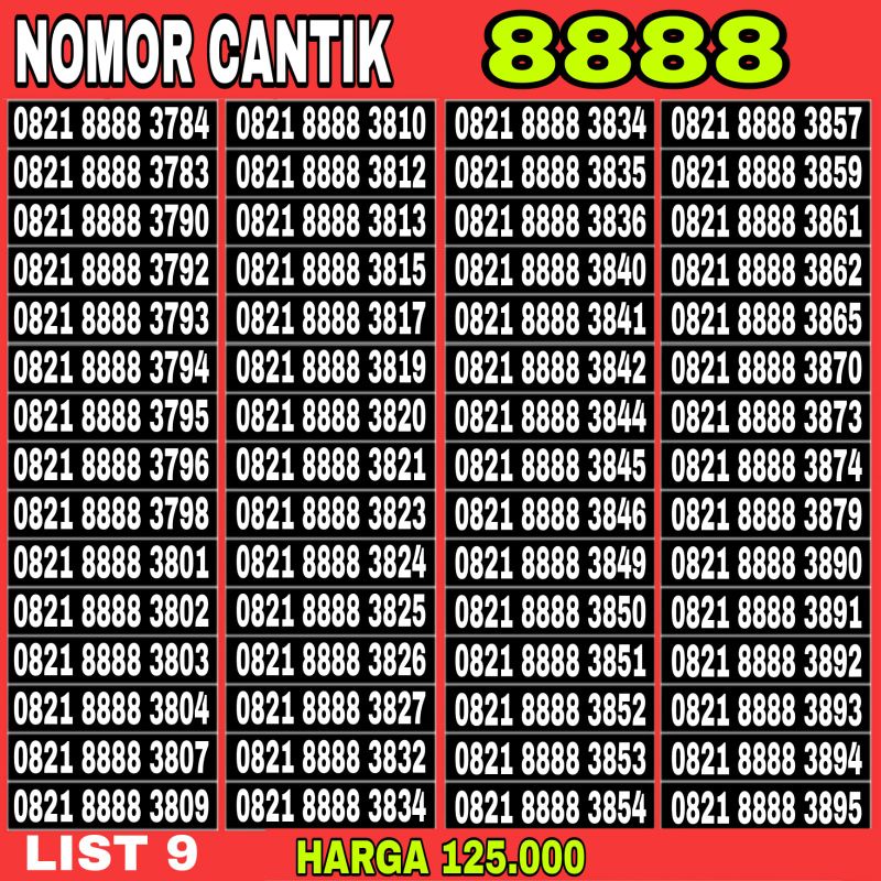 kartu perdana nomor cantik simpati