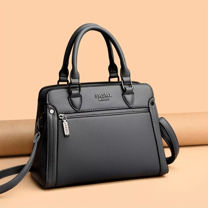 FLASH SALE TAS WANITA TOP HANDLE TANGAN MEWAH TERBARU TAS KULIT WANITA JERUK TERMURAH