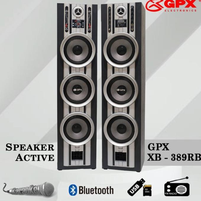 Ready Speaker Aktif Gpx Xb 389Rb / Xb389R / Xb389Rb Hifi Stereo Inarahza