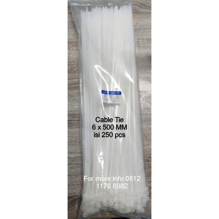 

Best Seller Cable Ties 50 Cm/Kabel Ties 6 X 500 / Nilon Ties 6 X 500Mm Isi 250