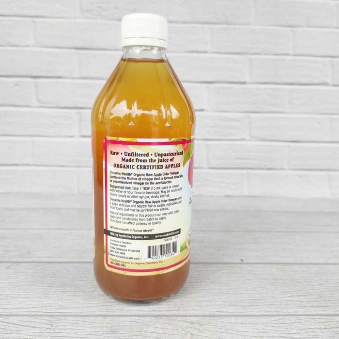 

Dynac Health Organic Raw Cider Vinegar 473Ml Cuka Apel Organik