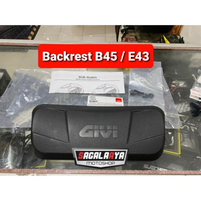 Promo Paket box Givi E43 NTL Bracket GP Sport Backrest E43