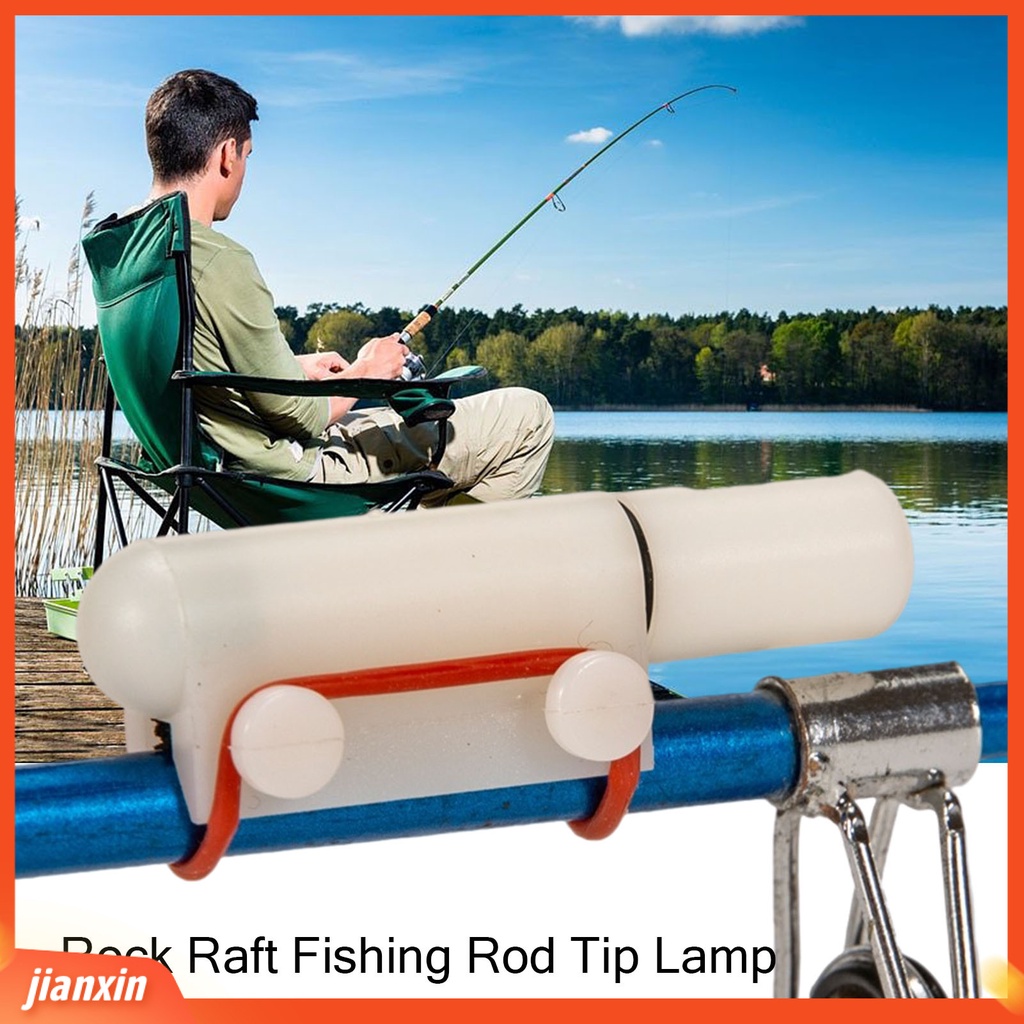 [Jianxin] pancing Lampu Sensitif Gravitasi-Sensitif Anti-slip Anti-dumping Angling Batu Rakit Pancing Tip Lamp Outdoor Mancing