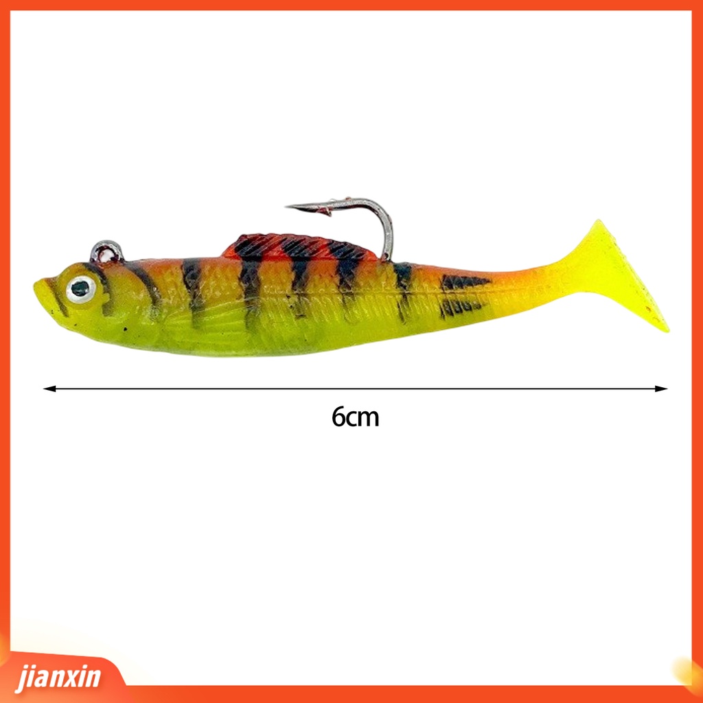 [Jianxin] 5.4g/6cm Umpan Pancing Penembus Kuat Meningkatkan Tingkat Menangkap Tajam Buatan Lure Umpan Jigging Lembut Umpan Angling Perlengkapan