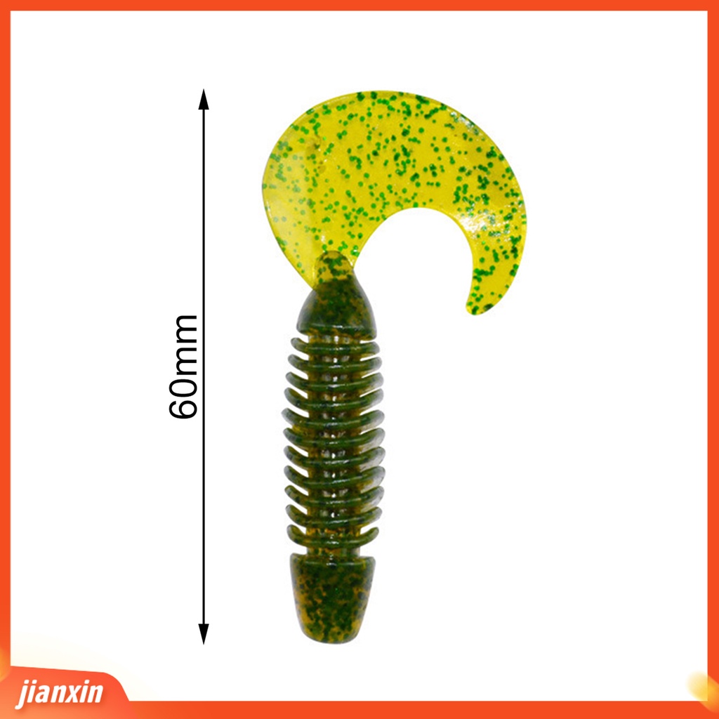 [Jianxin] 6pcs 60mm/3g Umpan Pancing Bentuk Novel Meningkatkan Laju Ikan Lempar Panjang Simulasi Desain Warna Cerah Memancing Umpan Umpan Untuk Memancing Tanah