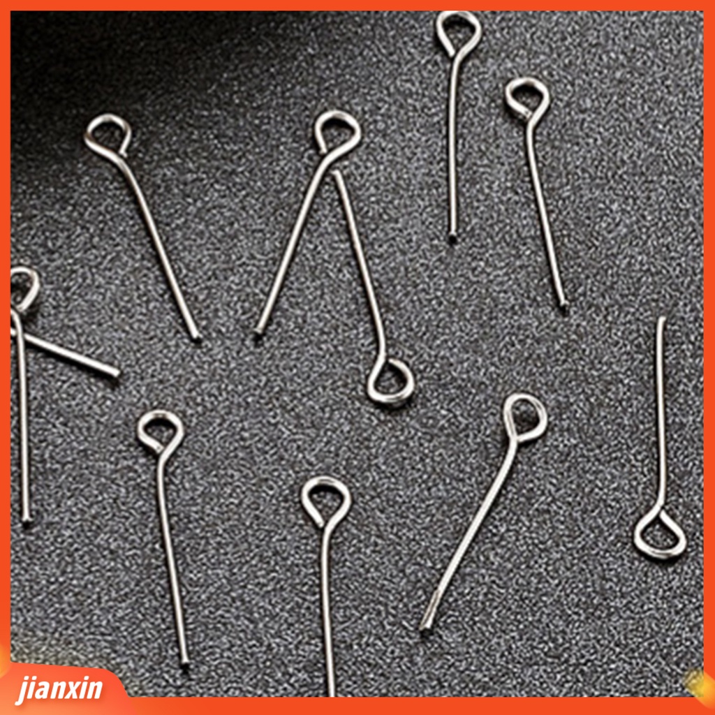 [Jianxin] 100pcs Pin Konektor Kail Pancing Bahan Stainless Steel