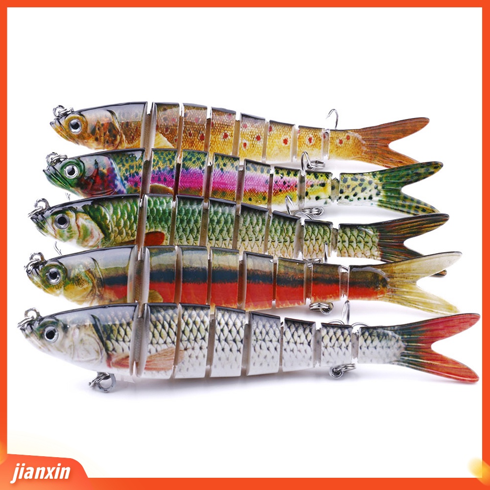 [Jianxin] Umpan Pancing Tiruan Bentuk Ikan Banyak Ruas Ukuran 13.7cm 27g