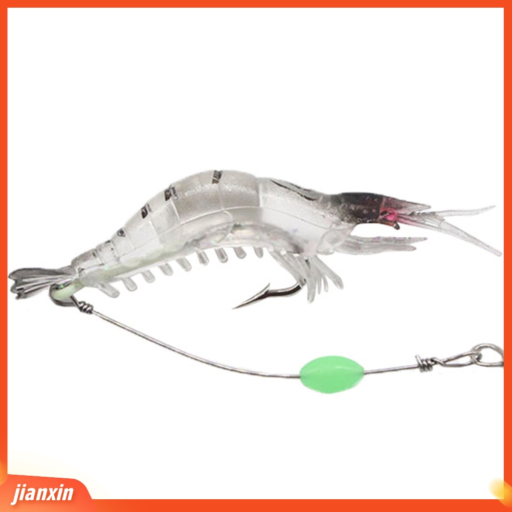 [Jianxin] 9cm Umpan Pancing Buatan Bentuk Udang Bahan Silikon Lembut Ukuran Mini