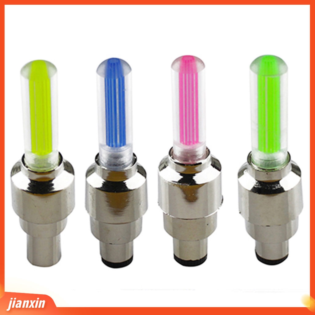 [Jianxin] 1Pc Lampu LED Pentil Ban Sepeda / Motor / Mobil