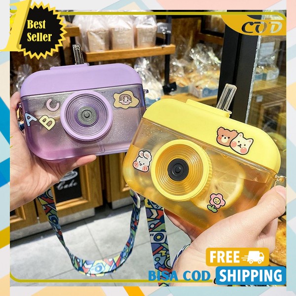 Botol Minum Aesthetic Minuman Anak Lucu Anti Tumpah Sekolah Botle Minum Murah Estetik Infuser Water 