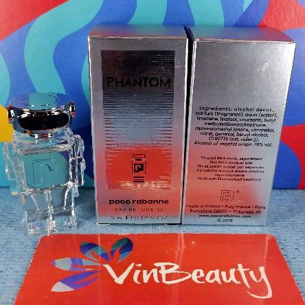 Miniatur Parfum OriginaL Paco Rabanne Phantom EDT 5 ml For Men Murah