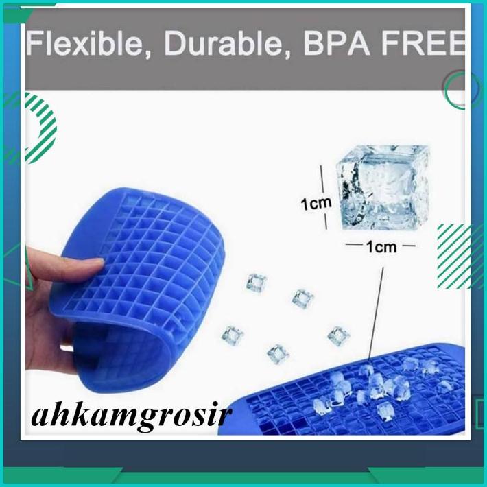 CETAKAN ES BATU 160 CUBE SILIKON COKLAT ICE CUBE SILICONE CRYSTAL BAHAN BERKUALITAS TINGGI 