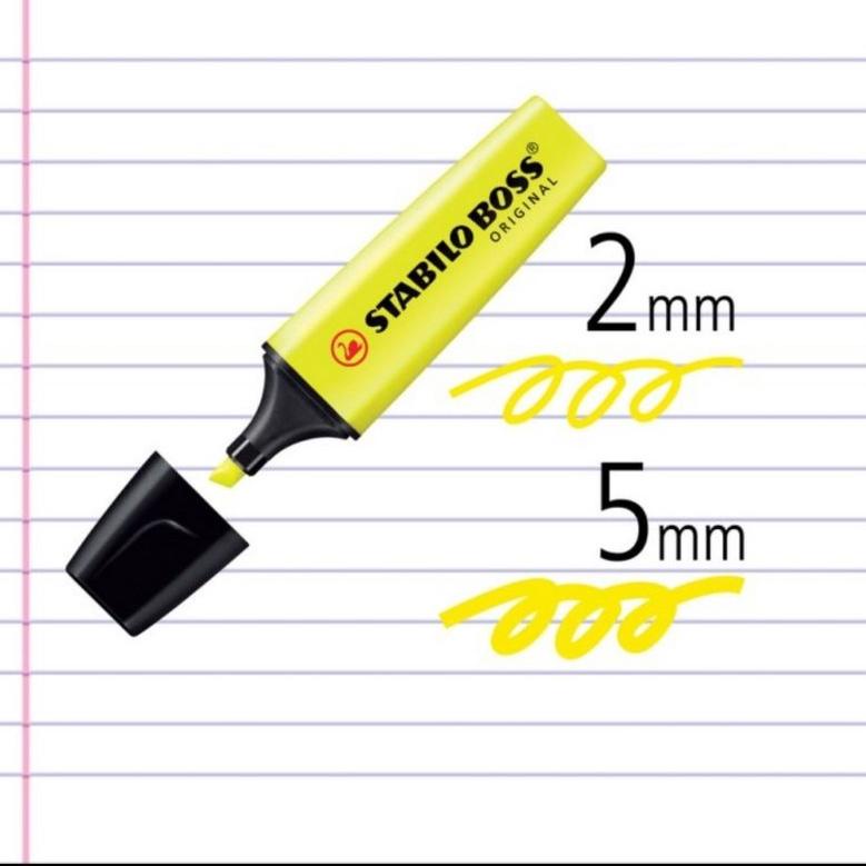 

STABILO MARKER BOSS ORIGINAL YELLOW HIGHLIGHTER ORIGINAL KUNING