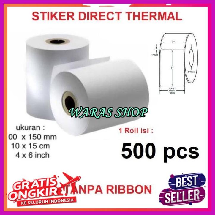 

LABEL BARCODE 100 X 150 MM STICKER DIRECT THERMAL A6 ROLL LL05 LABEL BARCODE 100 X 150 MM STICKER DIRECT THERMAL A6 ROLL 500 PCS BEST SELLER !!