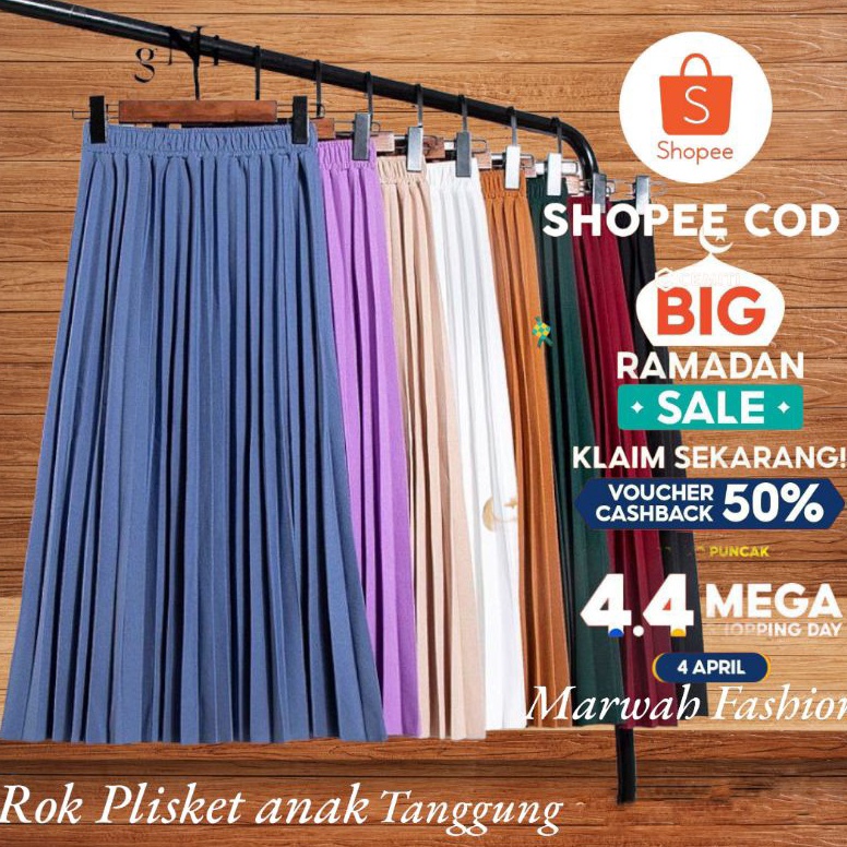 ROK PLISKET ANAK TANGGUNG 8-18 TAHUN / ROK PLISKET PREMIUM / ROK ANAK TANGGUNG/ ROK ANAK PANJANG  BA