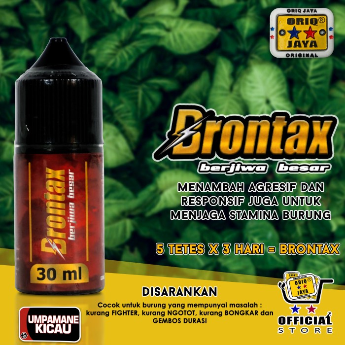 Terlaris Brontax 30Ml Size Besar Umpamane Kicau Oriq Jaya