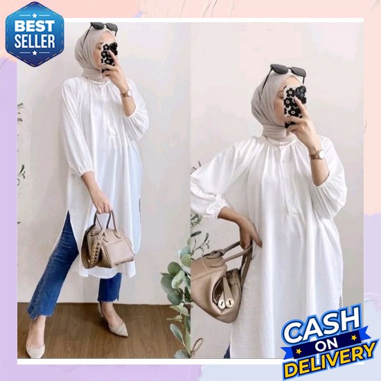 Sakilatunik/Tunik Elegan Dan Simple/Tunik Wanita Dewasa/ Tunik Wanita  Meisa Tunik |Tunik Crinkle|Pa