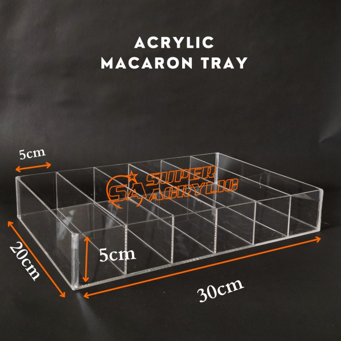 

Terlaris Acrylic Macaron Tray 30 X 20 X 5, 2Mm