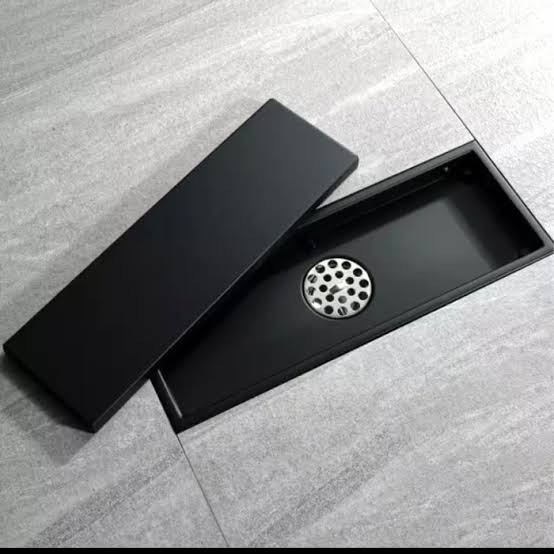 Best Seller Floor Drain Stainless Hitam 30 Cm / Floor Drain Hitam Kotak Stainless