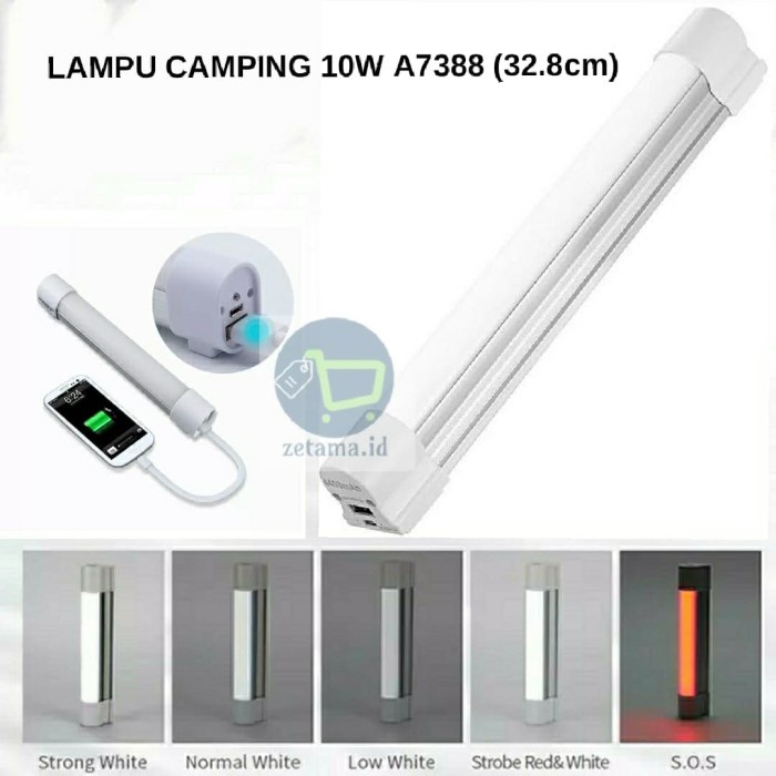 Terlaris Lampu Camping Tl Led Emergency 10W Magnet Usb Charging