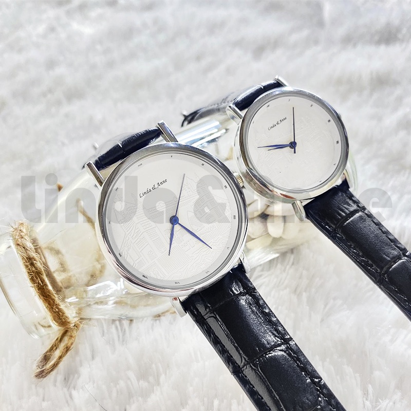 Jam Tangan Pria Fashion Automatic Strap Pu Leather Vintage Casual Anti Air Import/Jam Tangan Couple/Wanita