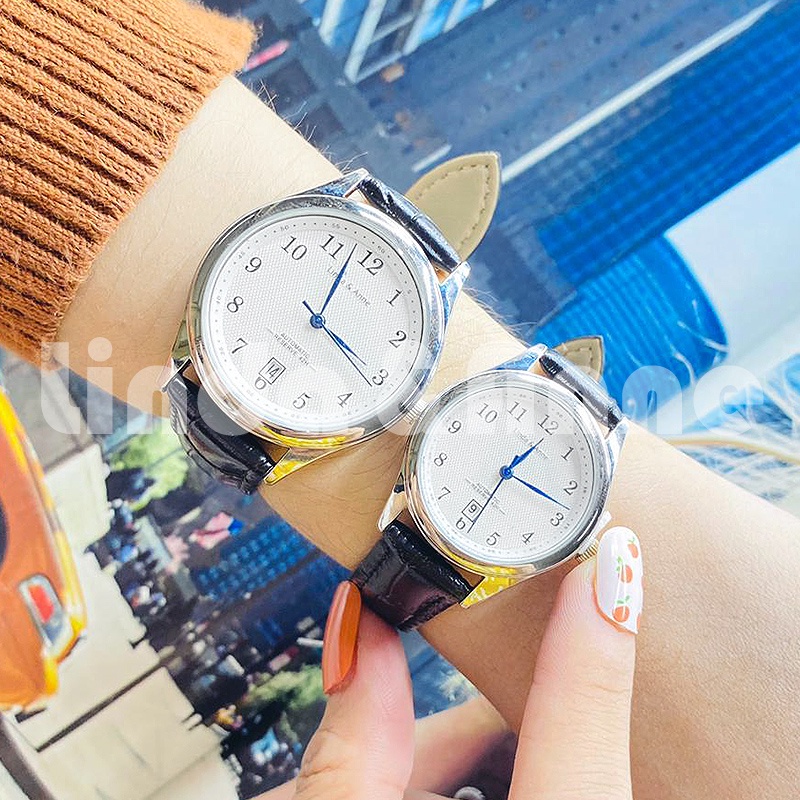 Jam Tangan Pria Bisnis Tahan Anti Air Casual Analog Quartz Pu Leather Fashion Import/Jam Tangan Couple