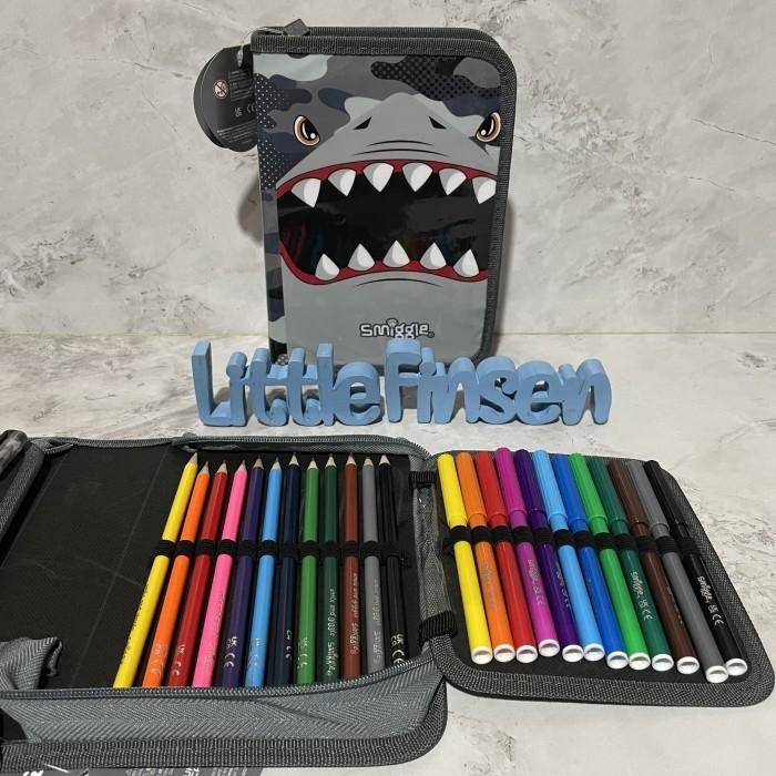 

Smiggle Midi Zip Kit/Pencil Case Smiggle/Smiggle Shark Budz