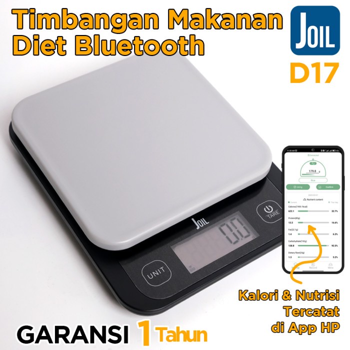 Timbangan Makanan Kalori Diet Bluetooth Smart Food Scale Digital Joil