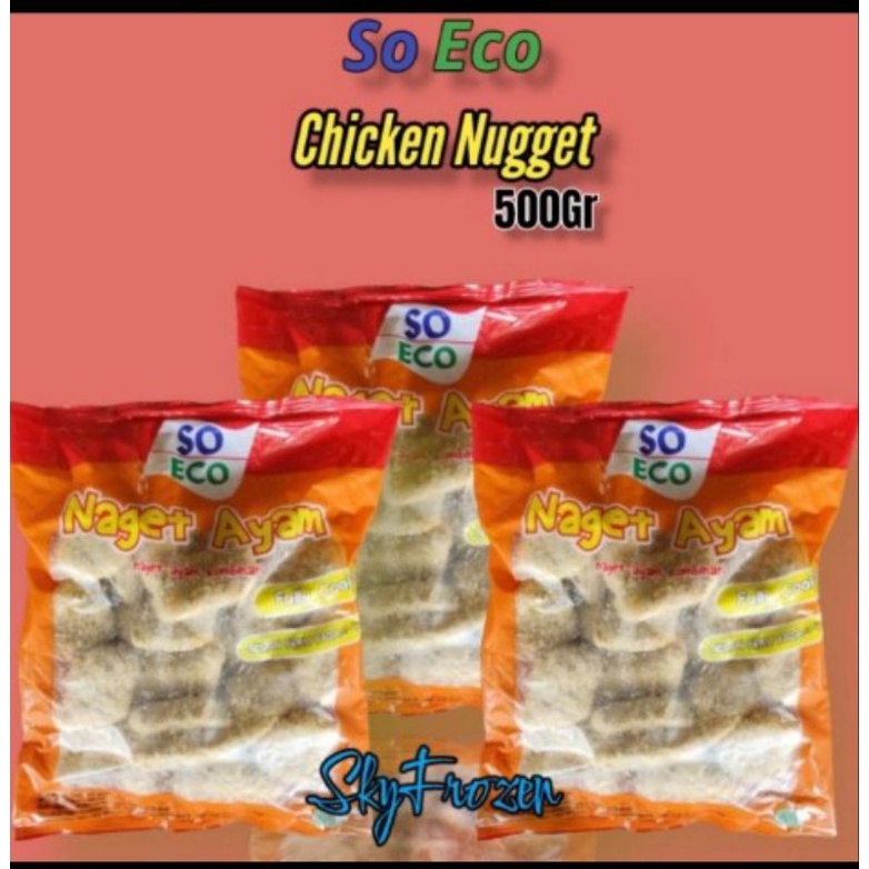 

So Eco Chicken Nugget 500gr Naget Ayam