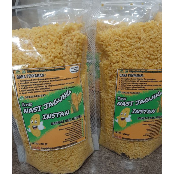 

DISKON!!!!!!!✅ Nasi jagung kuning instan/sego jagung/geritan - 500 gr