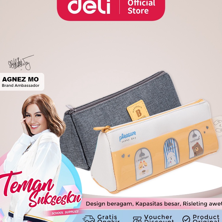 

Jangan Sampai Kehabisan!!!❄️ Deli Pencil Pouch / Tempat Pensil Penyimpanan Besar