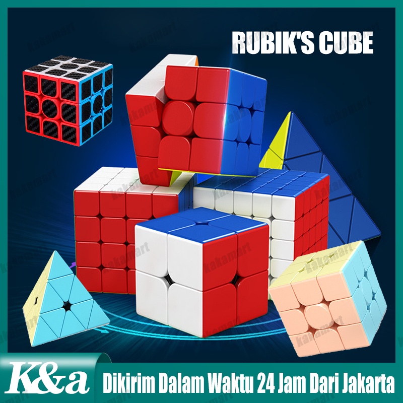 Rubik Original 3×3 4×4 Piramida Magic Cube Rubik Speed Cubes Mainan Edukasi Anak Rubik 5x5