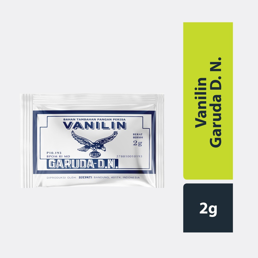 

(3PCS) GARUDA VANILLIN VANILI VANILA PER 3 PCS 2 GR BAHAN KUE VANILLA