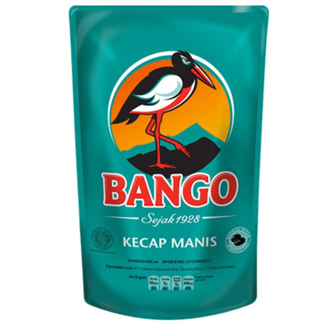 

KECAP MANIS CAP BANGO KEMASAN POUCH REFILL ISI ULANG 720 GR