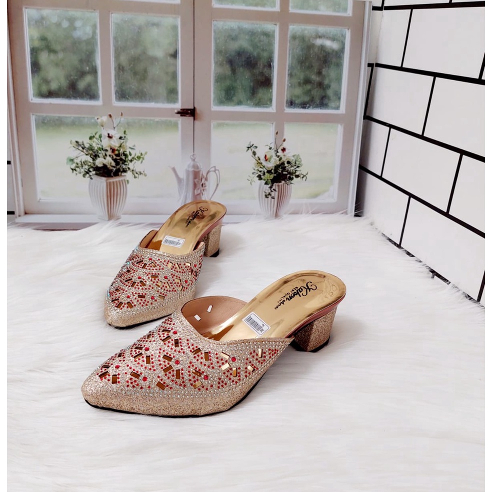 (F♡ R☎5) Sandal wanita/sandal pesta wanita/sandal hak wanita terbaru top.produks