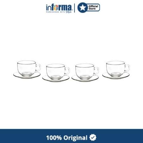 Informa - Appetite 165 Ml Set 4 Pcs Milani Cangkir & Saucer