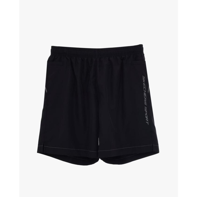 Skechers Men Running Shorts Men's Shorts. Black. Celana Lari Pria