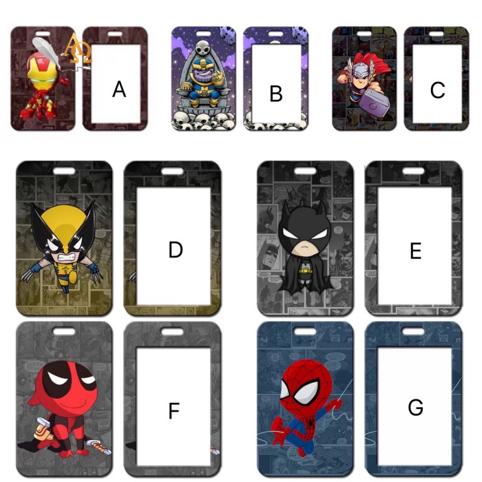 

Tempat Kartu Unik / Card Holder El Tali Motif Heroes Cool