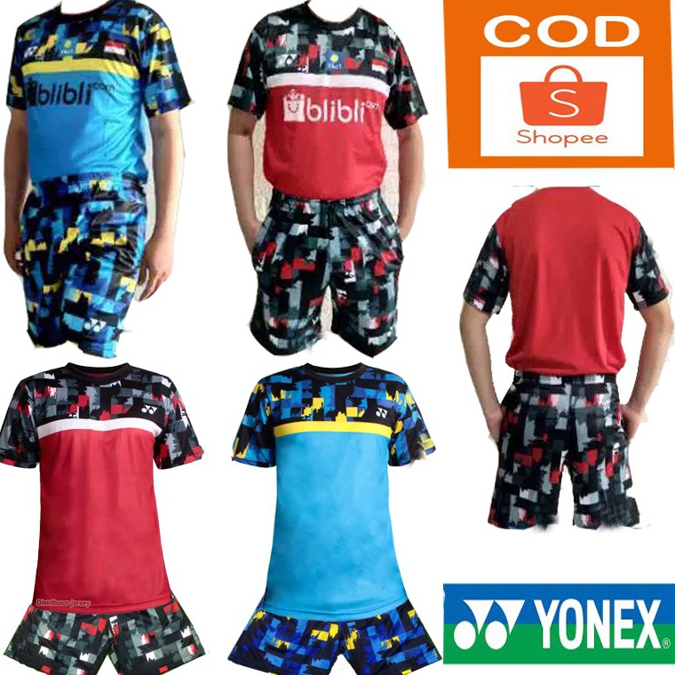 (O.F♫B➛) Baju stelan Badminton / stelan Badminton minion / Kaos Badminton dewasa / Baju Badminton De