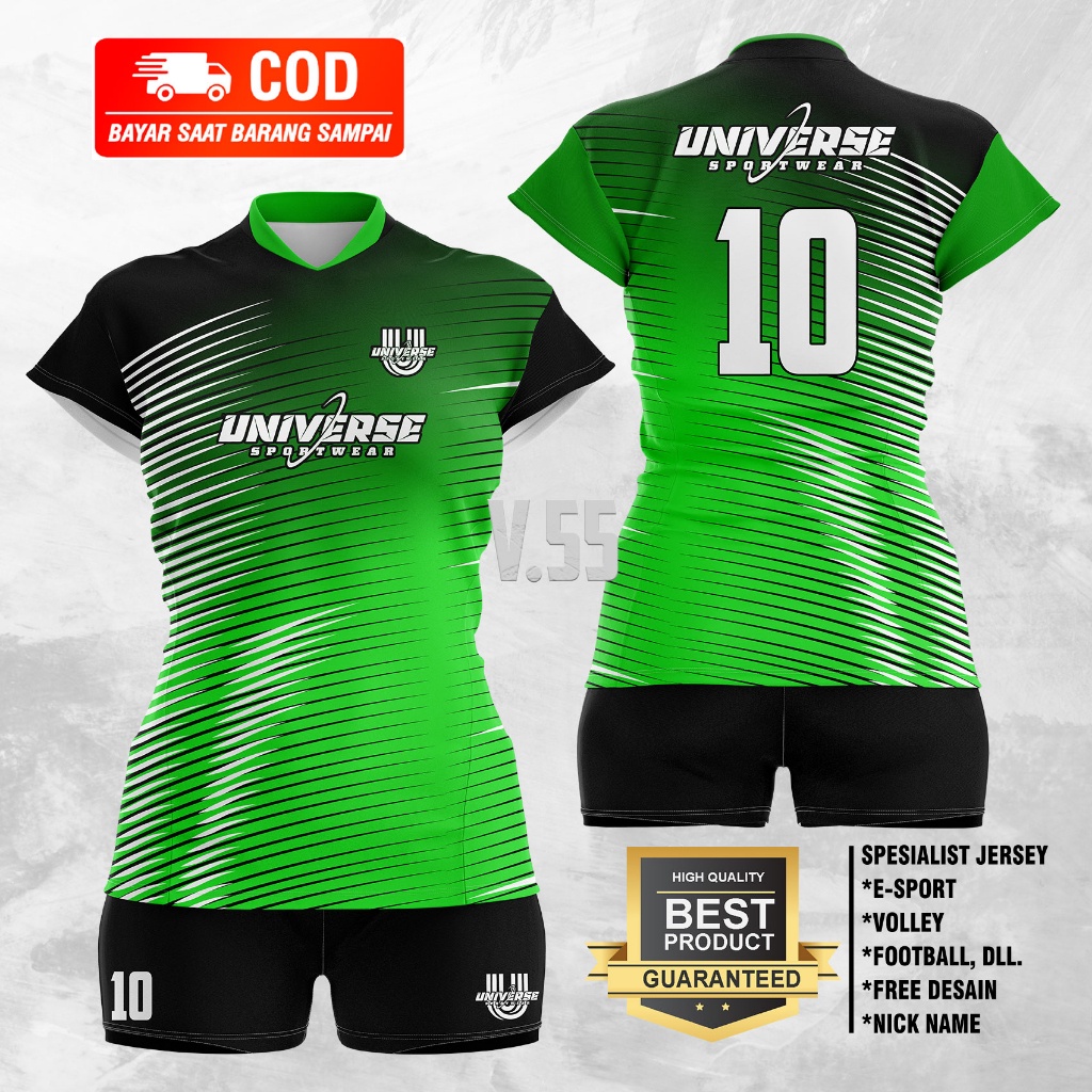 SETELAN VOLLY CEWE PREMIUM SETELAN VOLI WANITA BAJU VOLLY DEWASA JERSEY VOLI ATASAN VOLLY PRINT VOL.