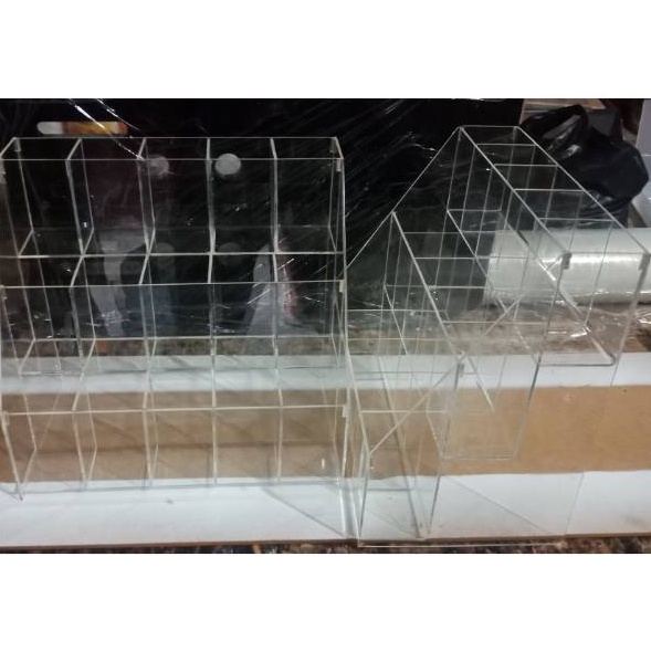 

✨ 7.7 Kotak rak pulpen akrilik / tempat ballpoint 3 TINGKAT