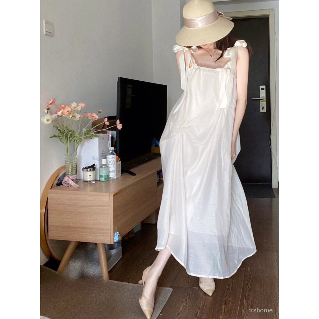 gaun tidur gaya putri / gaun panjang tengah siswa Prancis