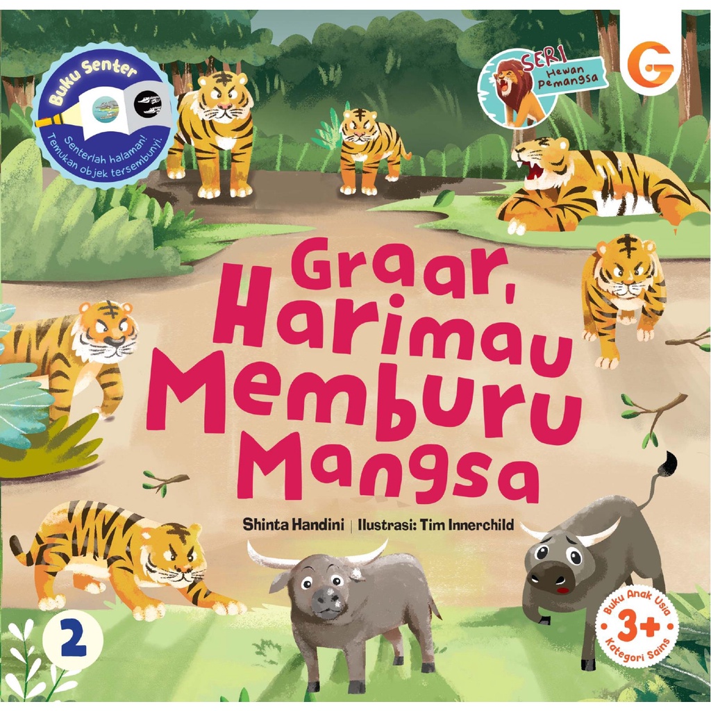 Buku Anak Muslim Seri Hewan pemangsa : Graar, Harimau Memburu Mangsa - Gema Insani